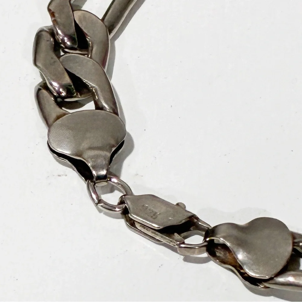 Sterling Silver Italy Figaro Chain 8.25